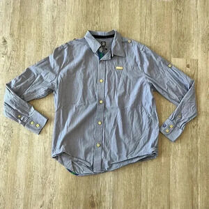 Mens Cavi Blue Button Up Shirt - XL